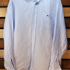 Vineyard Vines Light Blue Casual Button Down Shirt